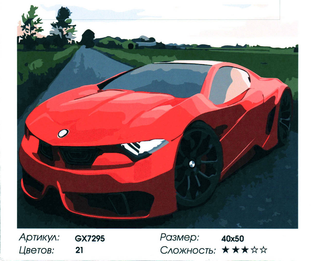 

Картины по номерам Жажда скорости 40х50см GX7295