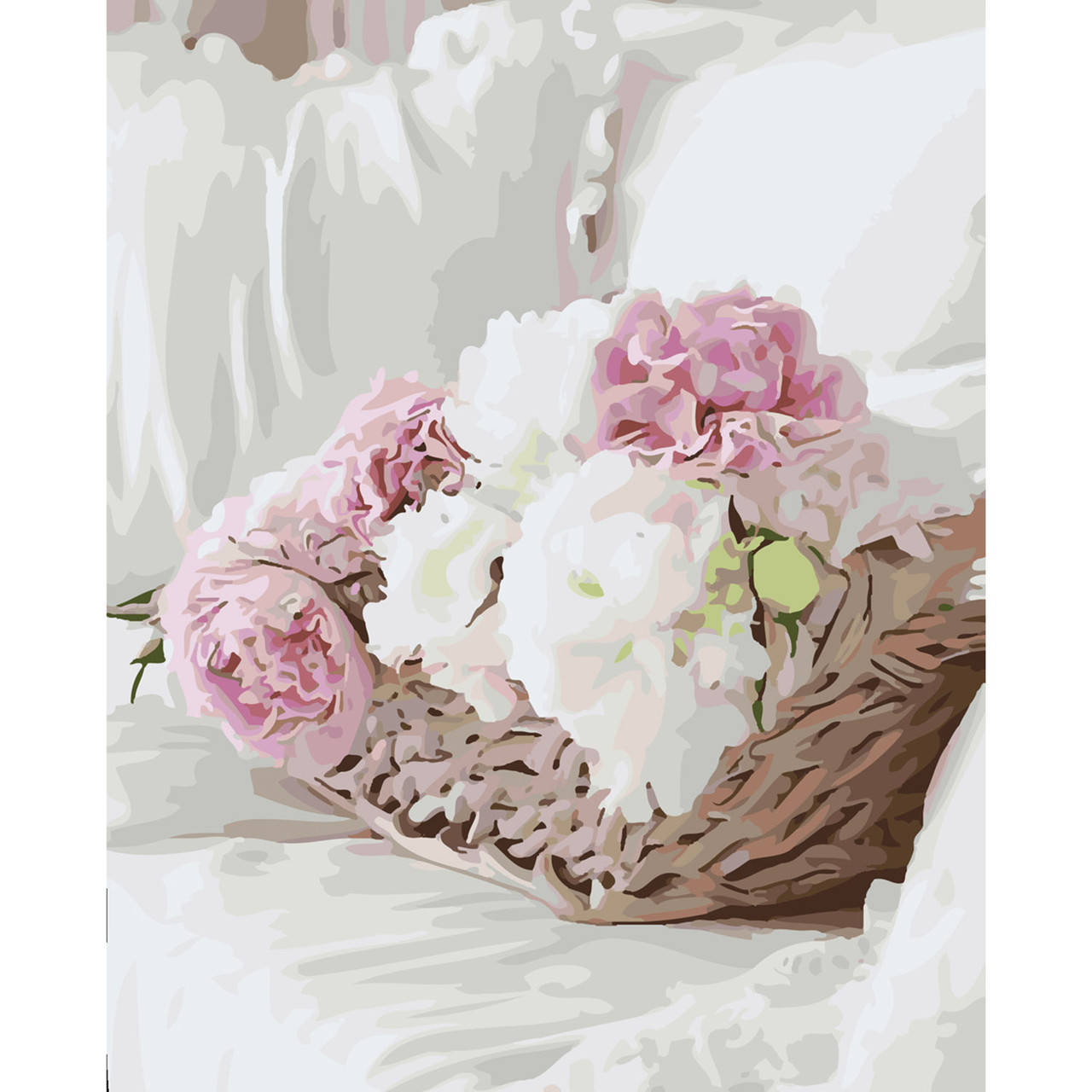 

Картина по номерам Утренние пионы 40х50 см SY6156