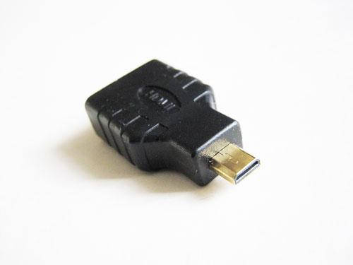 

HDMI (A) мама - Micro HDMI (D) папа переходник, Черный
