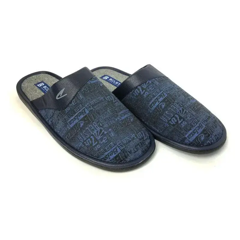 

Мужские домашние тапочки Белста комнатные синие закрытые газетка 029 41 (26.5 см)