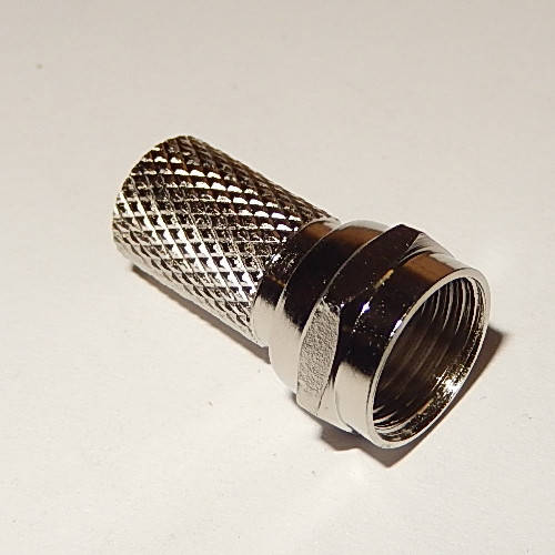 

Разъём F (RG-6) накрутка, диам.-7мм, цинк, упак.-100шт.