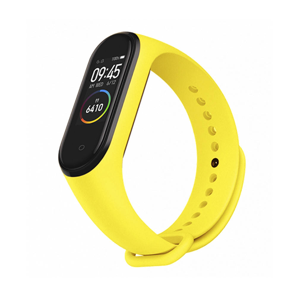 

Ремешок к браслету Mi Band 4 3 силиконовый Желтый