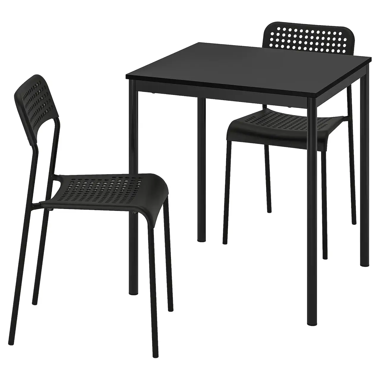 

IKEA SANDSBERG / ADDE Стол и 2 стула, черный / черный (194.291.91)