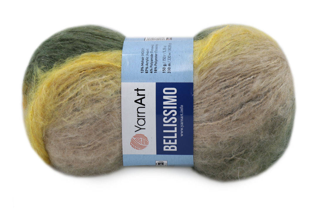 

YarnArt Bellissimo, №1405, Секционное крашение