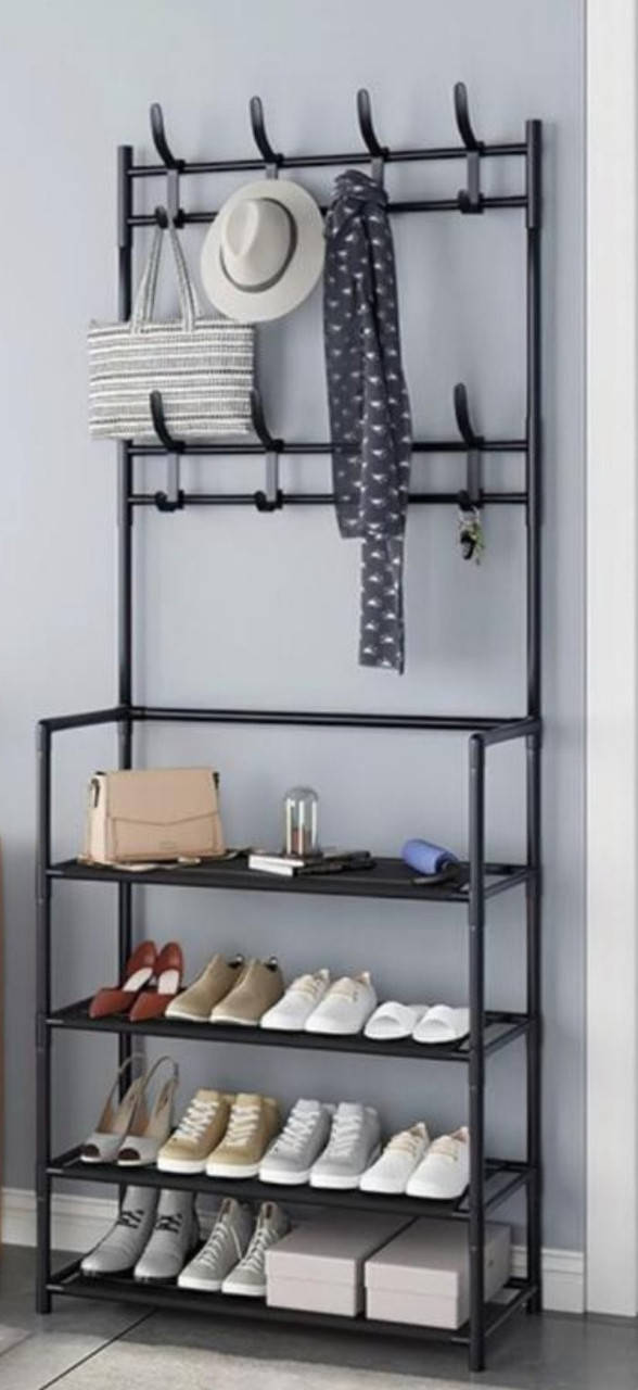 

Стойка-прихожая черного цвета, Черный