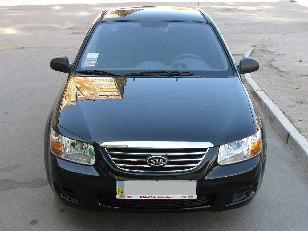 

Реснички на фары Kia Cerato 2004-2009, Черный