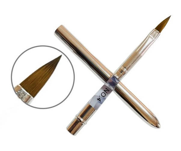 

Кисть трансформер для акрила в тубусе с колпачком (металлическая) № 4