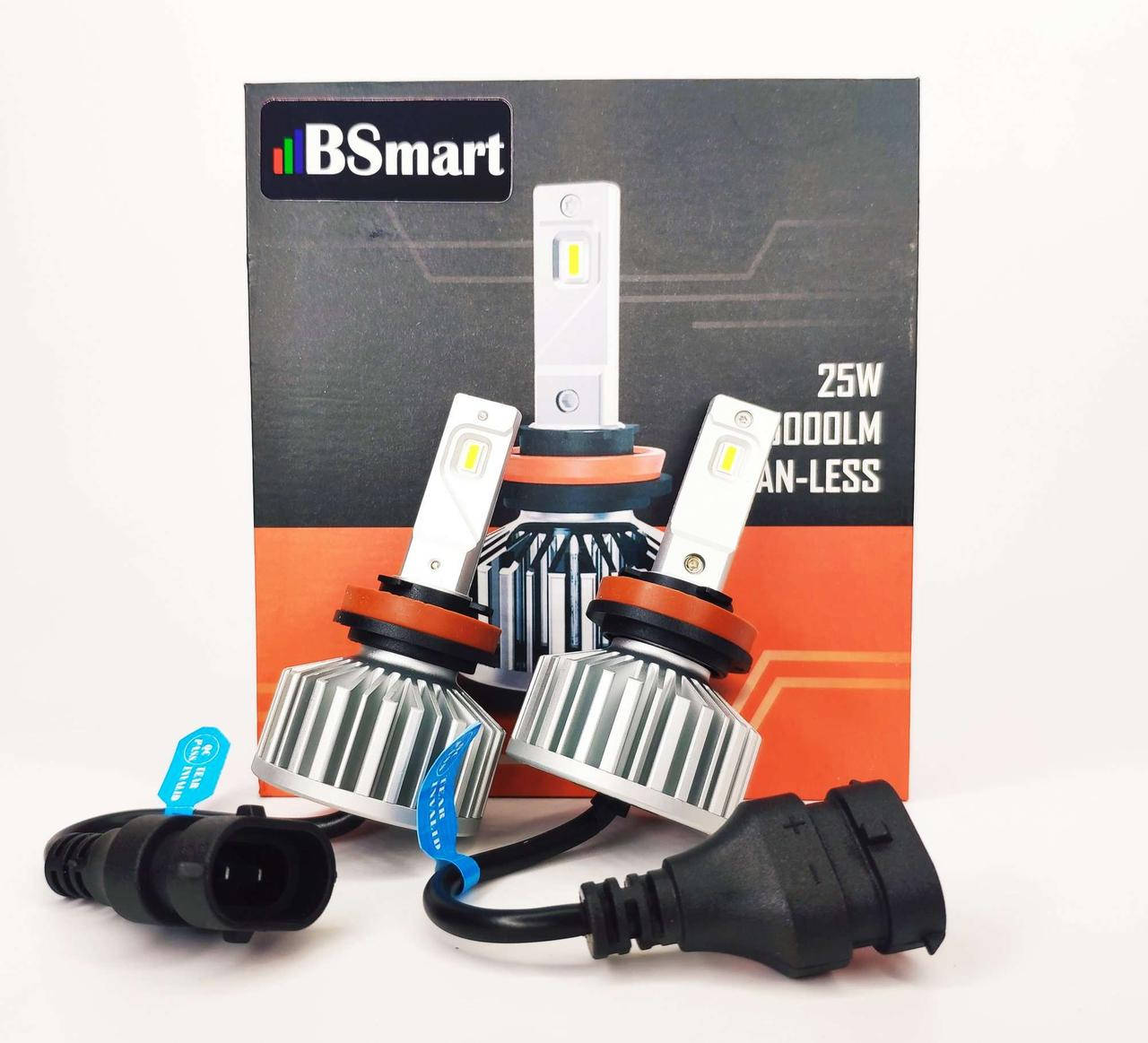 

Автолампы LED светодионые BSmart S5 H11 10000 Люмен 50 Вт 9-32В