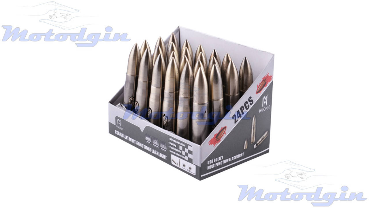 

Брелок фонарь 9017-1LED+UV пуля зарядка USB