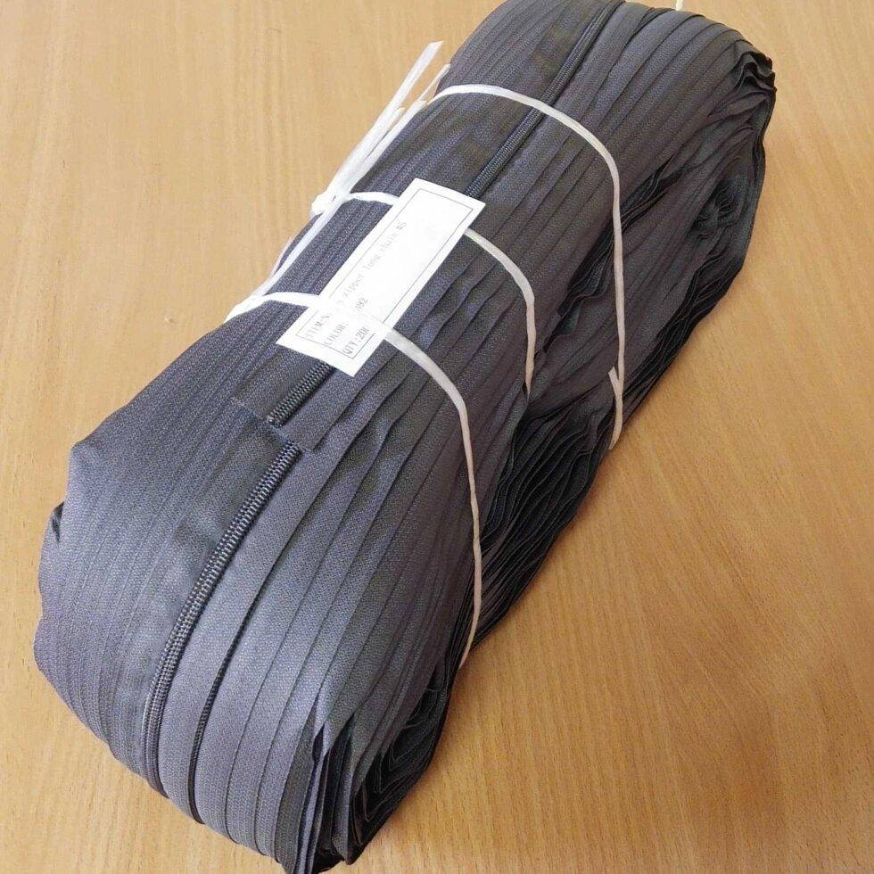 

392 Рулонная молния типа Спираль Т-5 (200м.), графит (ВЕ-392)