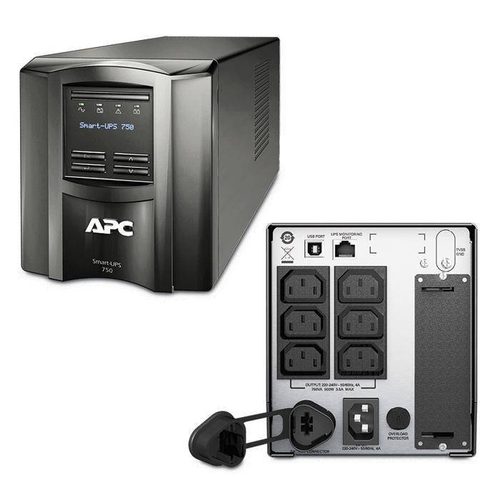 

ИБП (UPS) линейно-интерактивный APC Smart-UPS 750VA LCD (SMT750I) Б.У