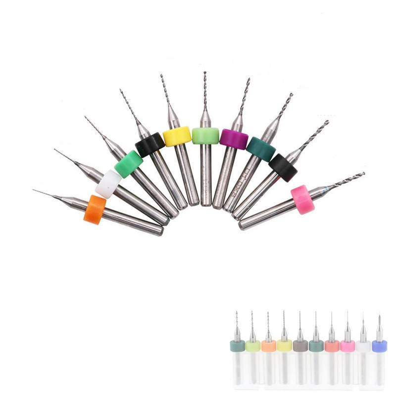 

10шт. Мини сверла 0.3-1.2мм хвостовик 3.175мм под печатные платы набор