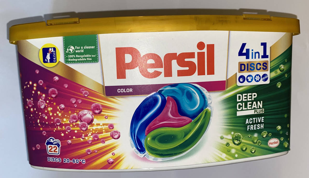 

Гелеві капсули Persil Discs 4 in 1 Color Deep Clean 22 прань