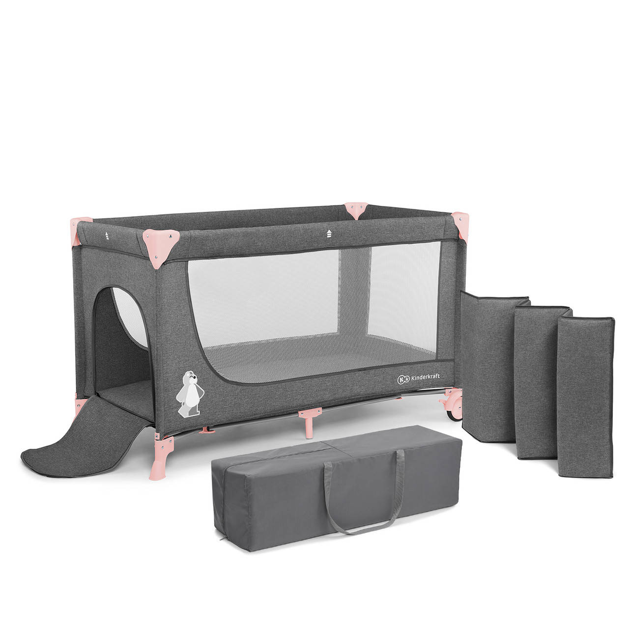 

Кровать-манеж Kinderkraft Joy Pink (KKLJOYPNK00000), Розовый