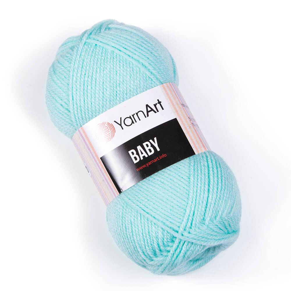 

Детская акриловая гипоалергенная пряжа YarnArt Baby 856, Голубой