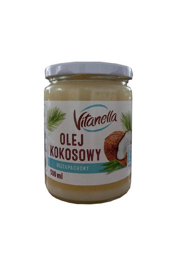 

Масло кокосовое Vitanella olej kokosowy 500 мл (Польша)