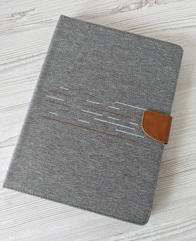 

Универсальный чехол-книжка для планшета 10 дюймов (10") Jeans 360 серый