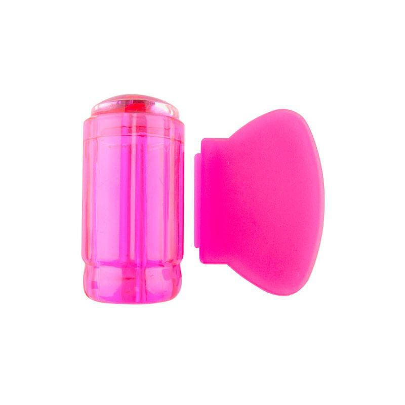 

Силиконовый штамп+скрапер, малиновый(прозрачный)