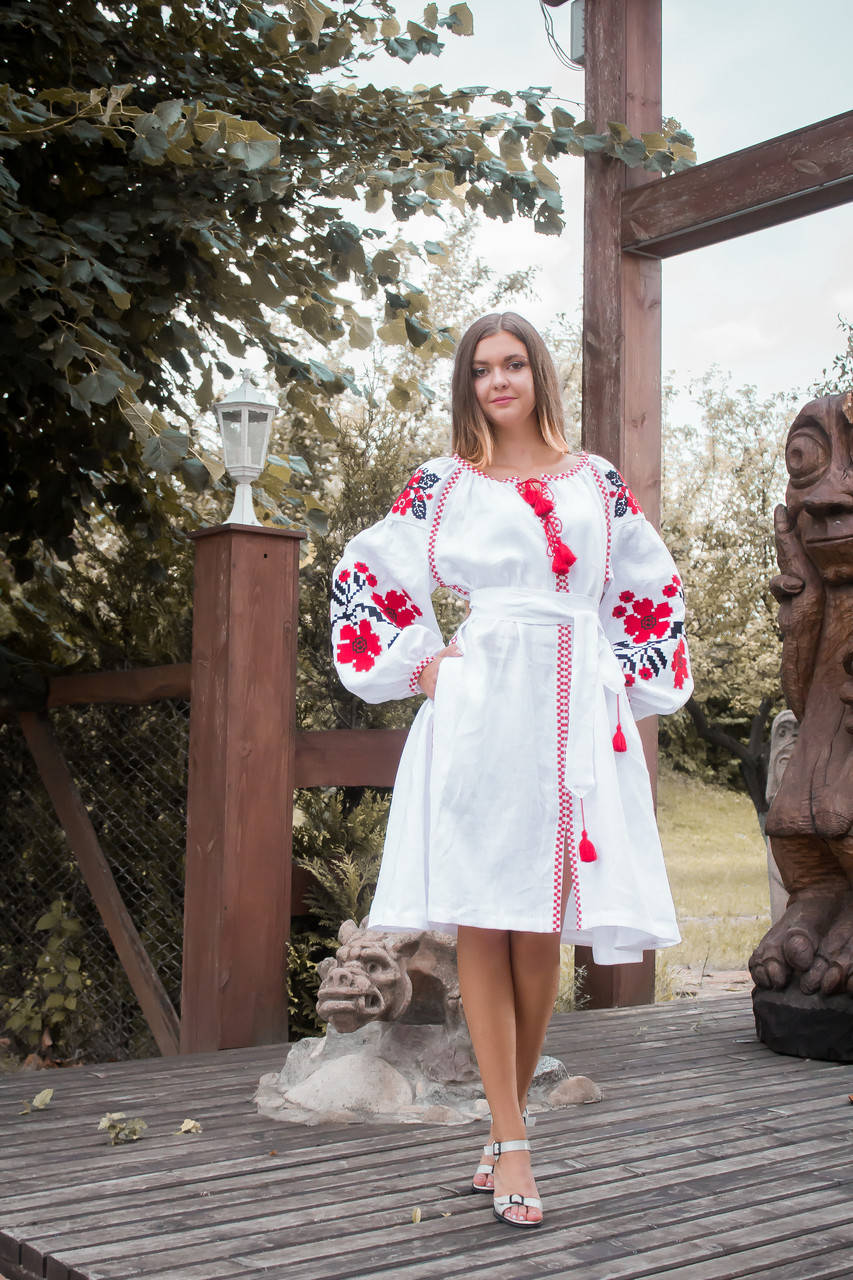 

Сукня з вишивкою, Белый