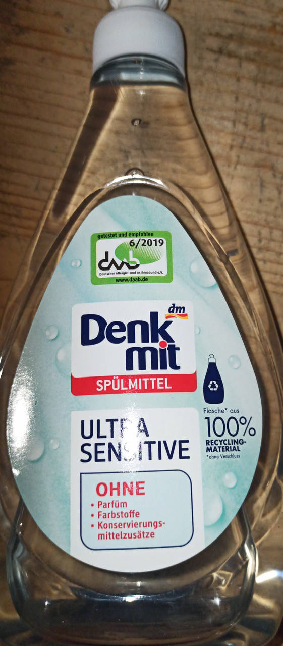 

Жидкость для мытья детской посуды 500 мл Denkmit ultra sensitive