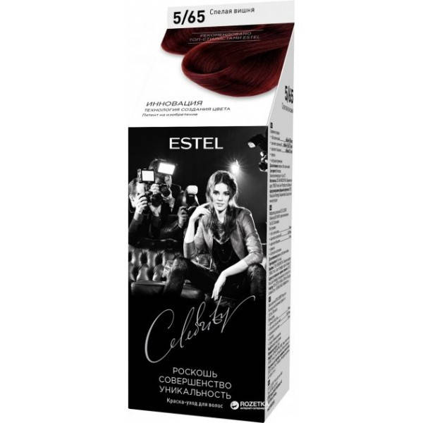 

Краска-уход для волос Estel Professional Celebrity Спелая вишня 5/65