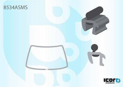 

Молдинг уплотнитель лобового стекла Audi 80/90 (Седан, Комби) (1986-1995)