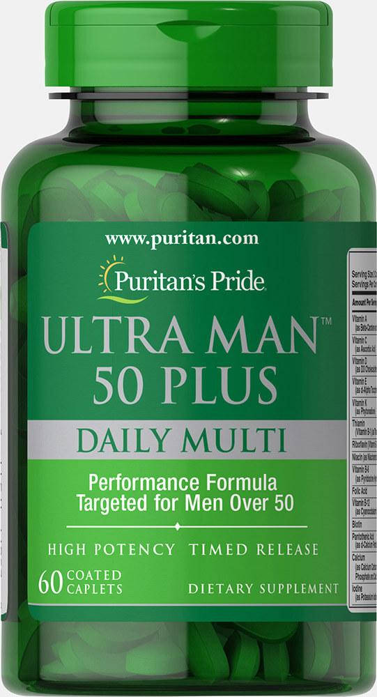 

Витамины для мужчин Puritan's Pride Ultra Man™ 50 Plus 60 Caplets