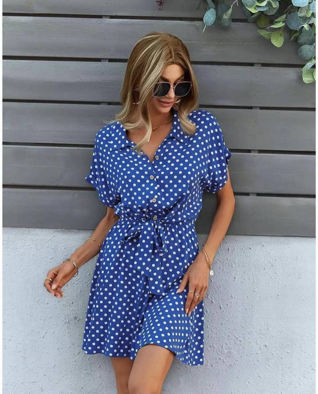 

Платье женское молодежное летнее с воротником, размеры 42-48 (6цв) "MILANI" недорого от прямого поставщика