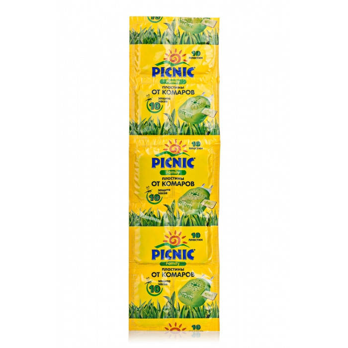 

Пластинки от комаров PICNIC Family (10шт)