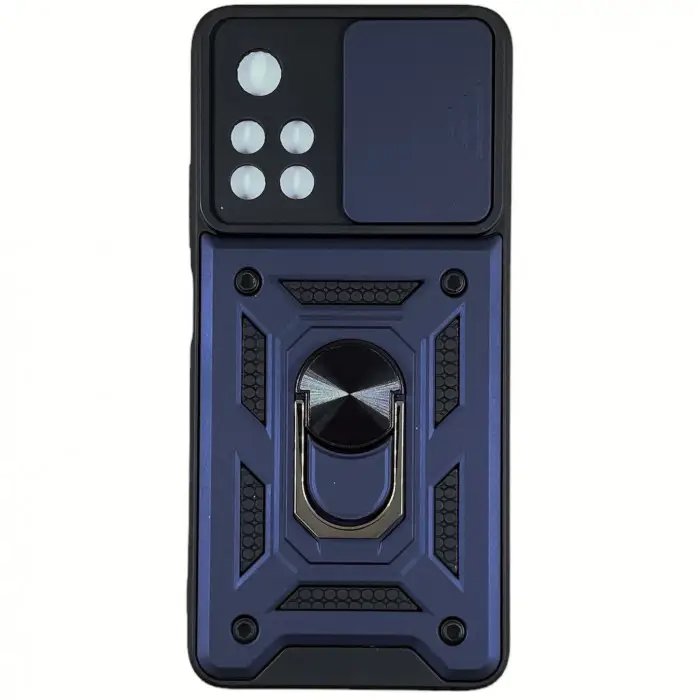 

Чехол-накладка для Poco M4 Pro 5G Camshield Serge Ring for Magnet- синий