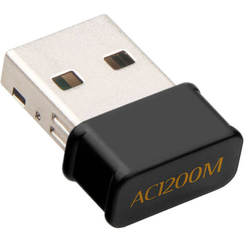 

Двухдиапазонный Wi-Fi адаптер U&P AC1200 2.4/5GHz Black (WAZ-RTL8812-BK)