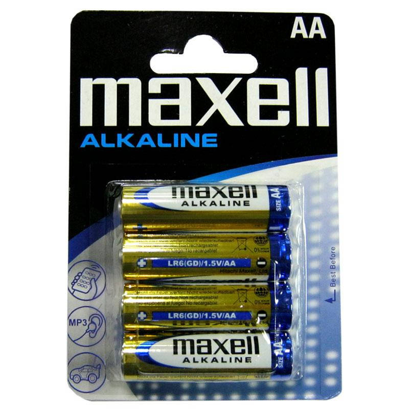 

Батарейка LR6 Maxell , 1шт (блистер по 4шт) AA