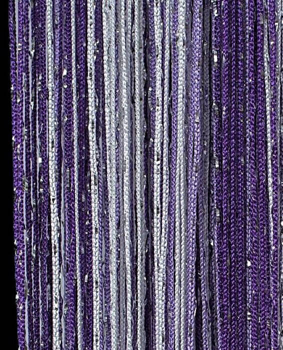 

Шторы нити №1-12-205, размер 1х2м, белый-сиреневый-фиолетовый