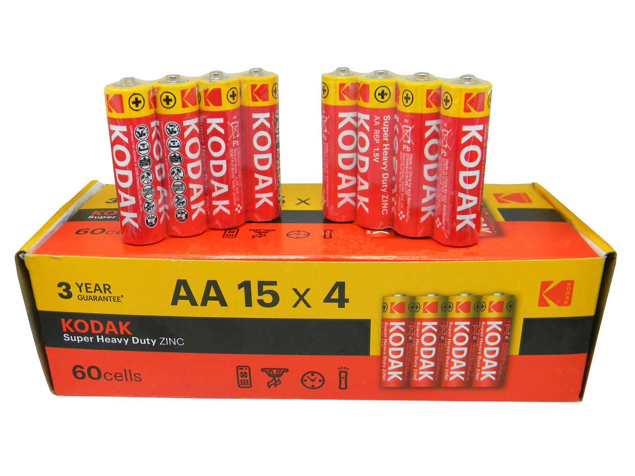 

Батарейки AA Kodak Super Heavy Duty AA R6P