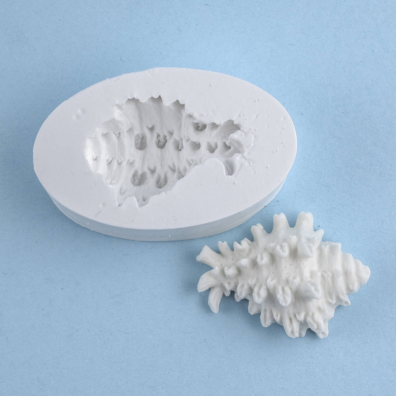 

Силиконовый молд Ракушка №12 7.6х4.8 см