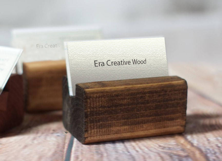 

ВИЗИТНИЦА настольная №1, дерево | Era Creative Wood, Коричневый