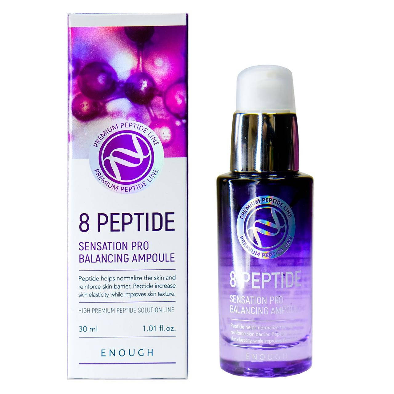 

Сыворотка для лица Enough 8 Peptide Sensation Pro Balancing Ampoule с пептидами 30 мл