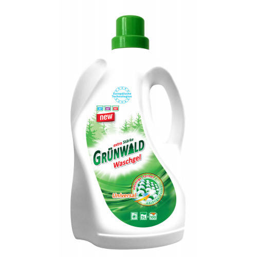 

Гель для стирки цветной и белой одежды Grünwald 5л / 100 стирок GRL07163