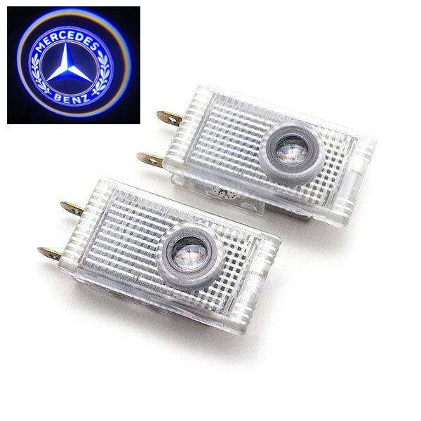 

Штатная Led подсветка двери с логотипом MERCEDES W210,Vito,Sprinter,Viano.