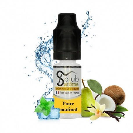 

Ароматизатор Solub "Poire matinale" со вкусом груши, ванили и кокоса 5 мл