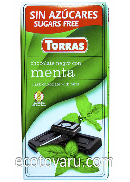 

Шоколад Torras Черный с мятой 75гр