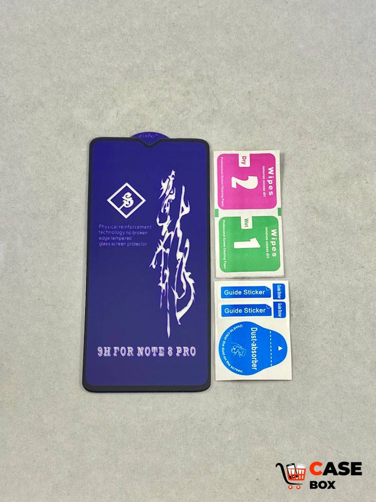 

Защитное 6D стекло для Xiaomi Redmi Note 8 Pro Rinbo (Full Glue), Черный