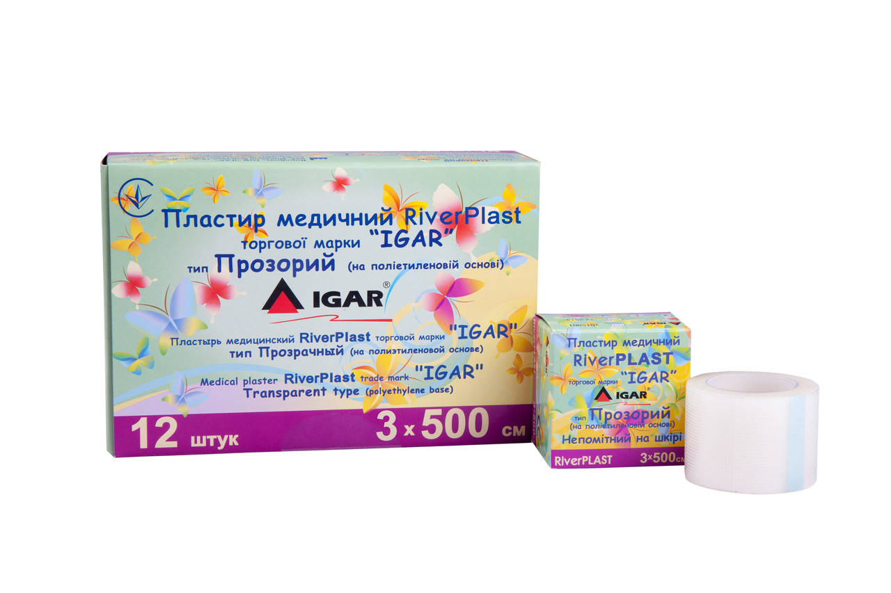 

Пластырь медицинский прозрачный катушка 3х500см