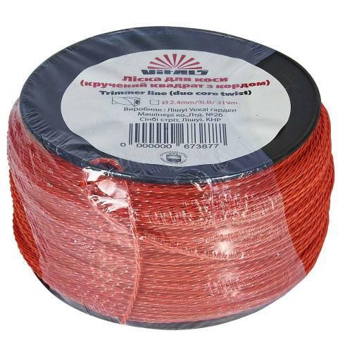 

Леска для триммеров в бухте Vitals (крученный квадрат з кордом) 2.4mm*3LB (319 м.)