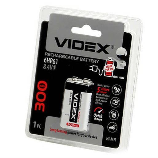 

Аккумулятор Videx крона 300mAh 6HR61 8.4V Ni-MH