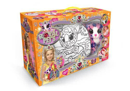 

Сумочка-раскраска Danko Toys ROYAL PETS с мягкой игрушкой Котик (рус) RP-01-04