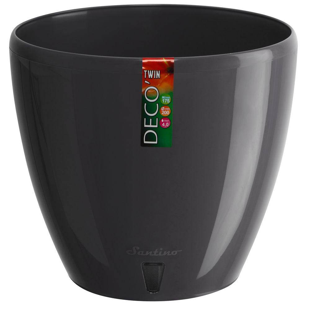 

Горшок с автополивом DECO-TWIN 1,5 л антрацит (DT1 ANT)
