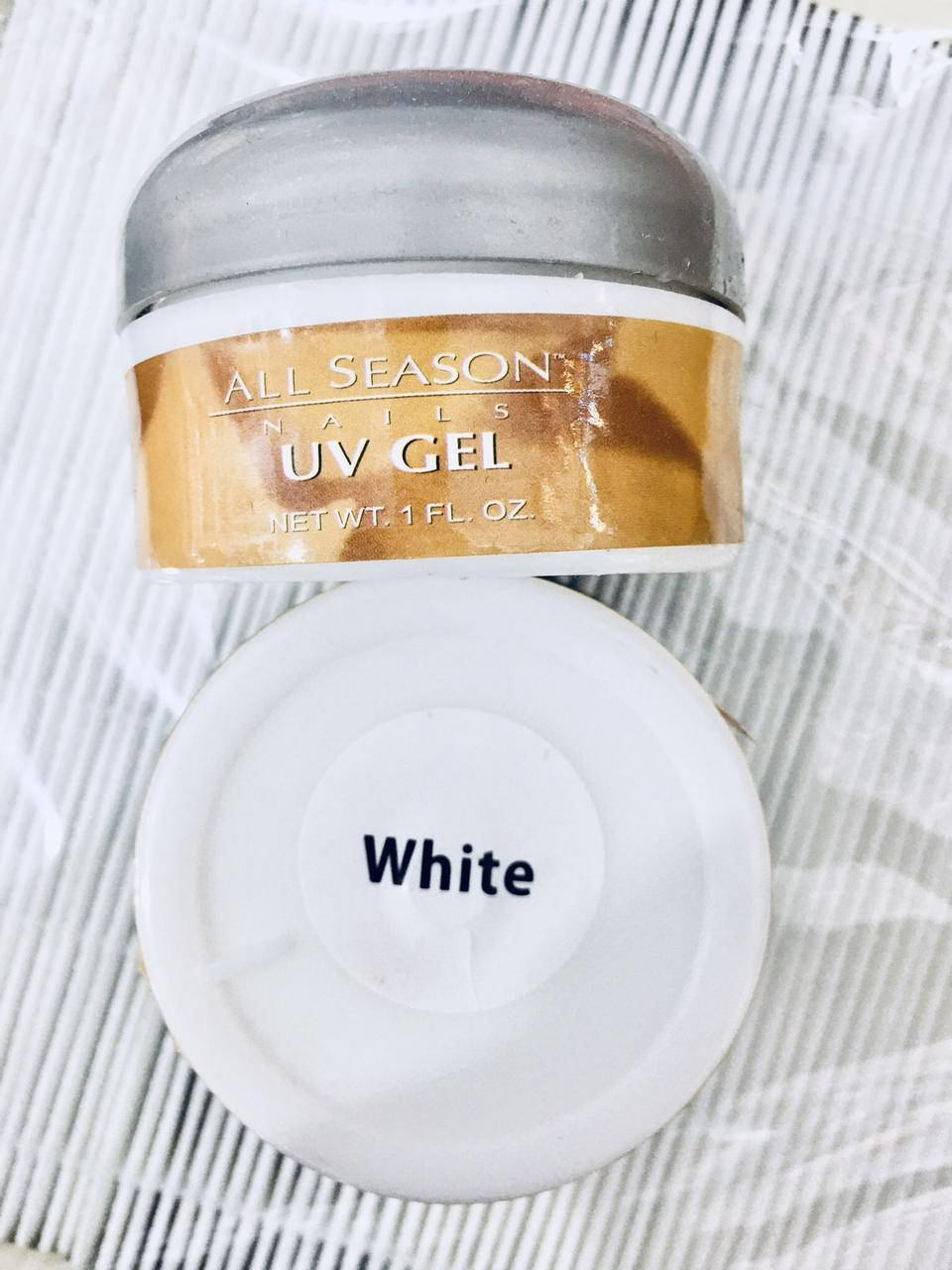 

Гель для наращивания ногтей All Season, 15 g White