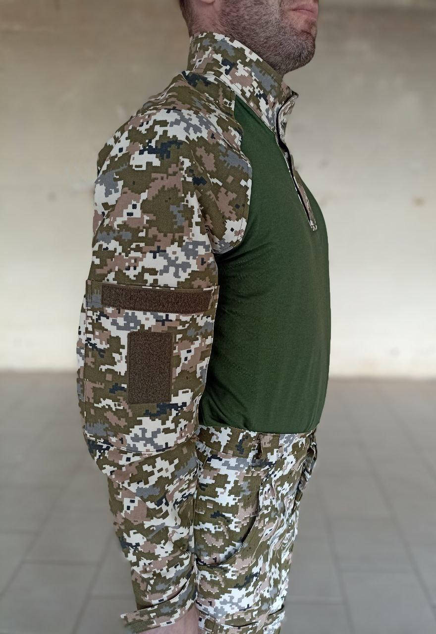 

Мужская ✅Тактическая реглан- рубашка (Пиксель) для ВСУ 54, Зелёный