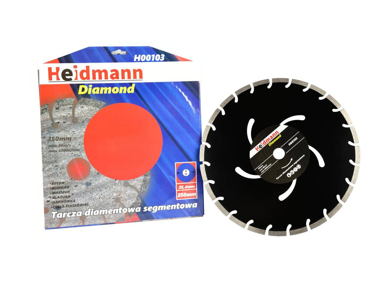 

Алмазний диск круг Heidmann 350х25,4 /камінь,бетон,асфальт/,новий.